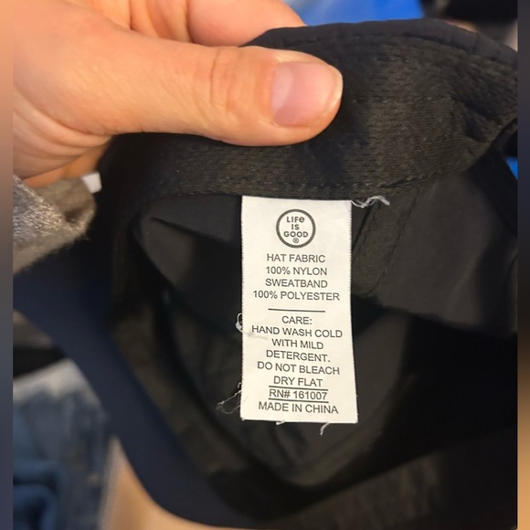 Life is Good Black Adjustable Active Cap - Picture 3 of 3